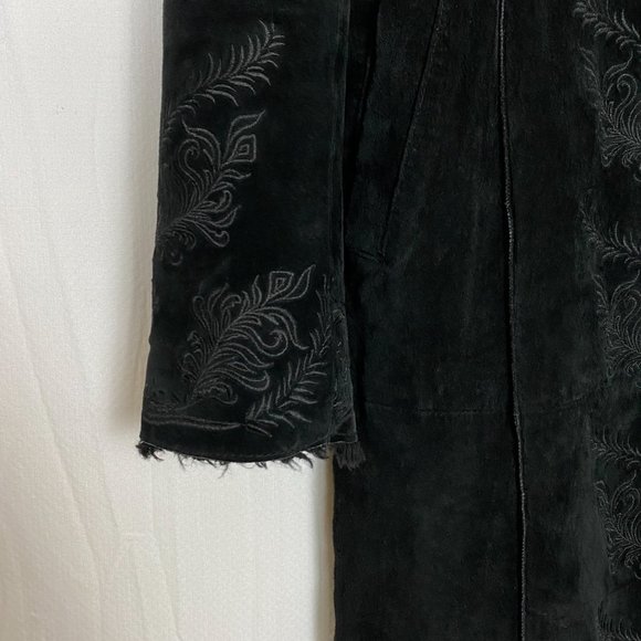 Express Black Leather Jacket Classic Style - Picture 8 of 16